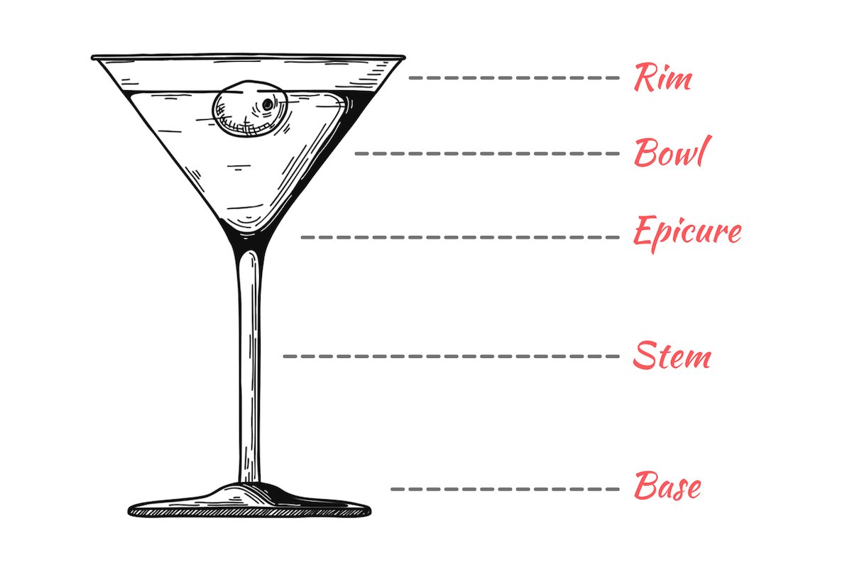Anatomy of a cocktail glass crimson cocktail